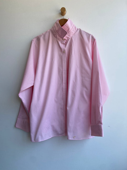 Pink cotton button-up SS 3