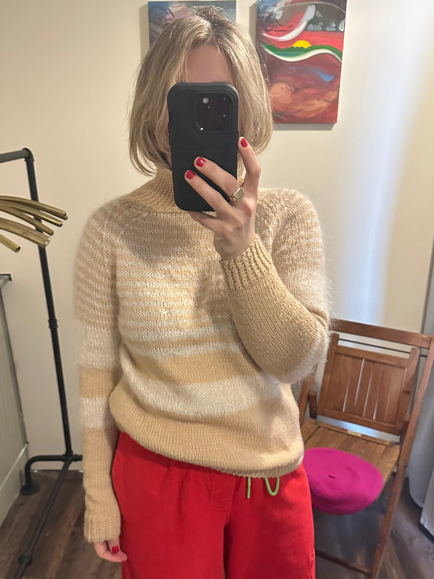 Hand knit mohair sweater SS 1