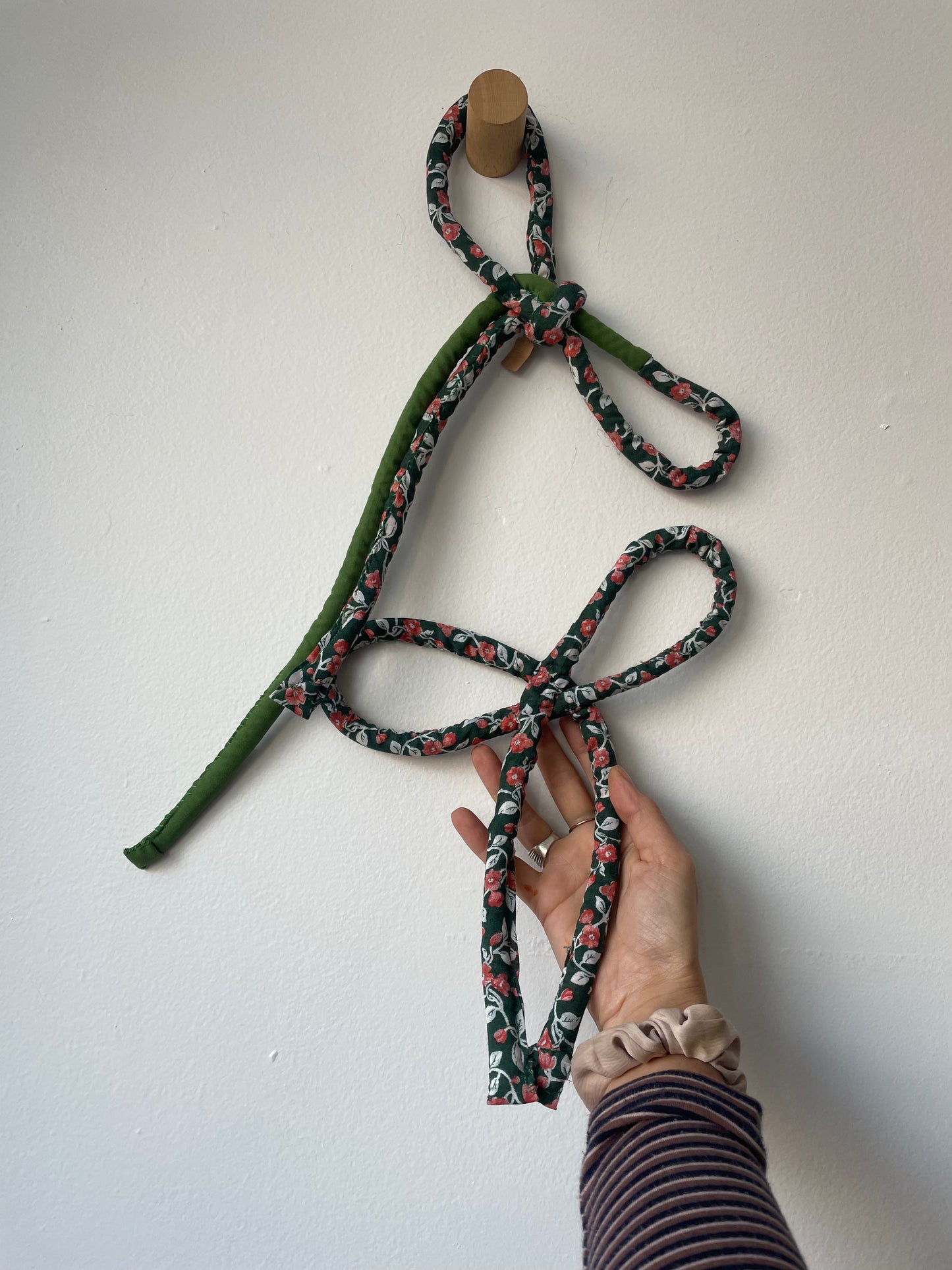 Jess Feury stuffed bow pin