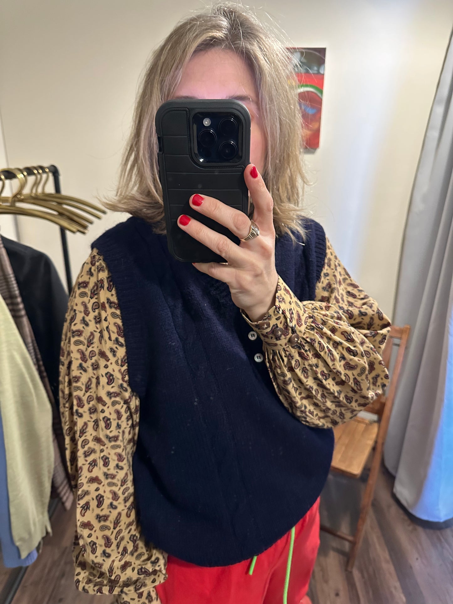 Vintage 'Bean navy vest SS 1-2