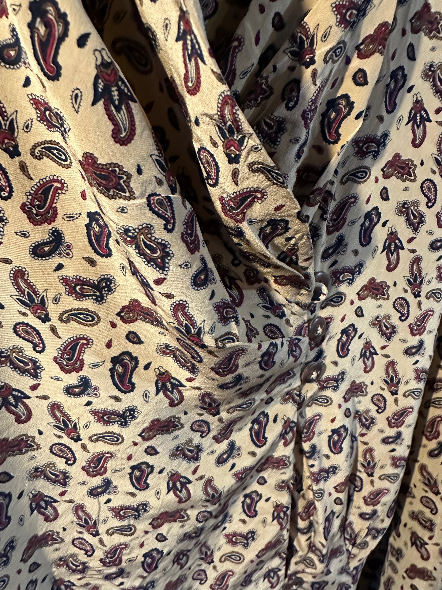Silk paisley top SS 2
