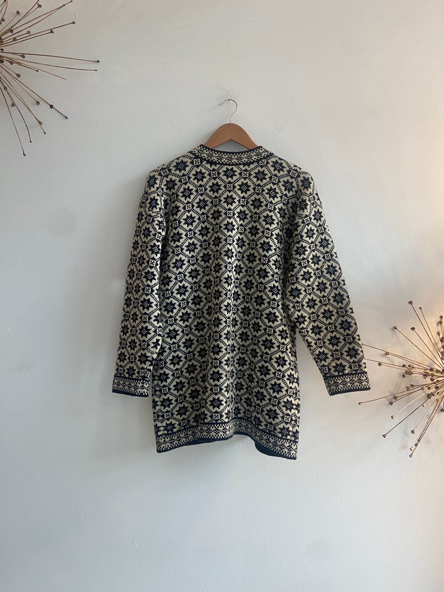 Fairisle Wool Button Cardigan Sweater SS 1-3