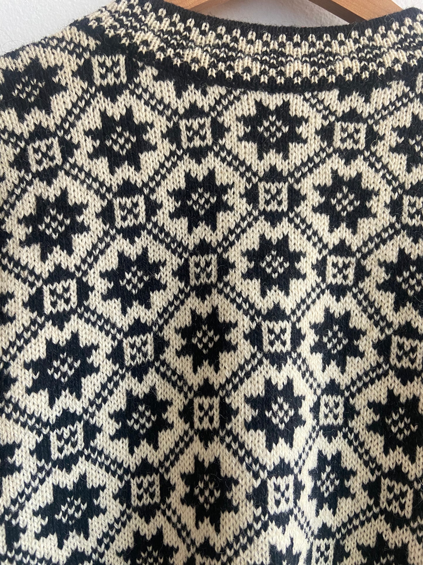 Fairisle Wool Button Cardigan Sweater SS 1-3