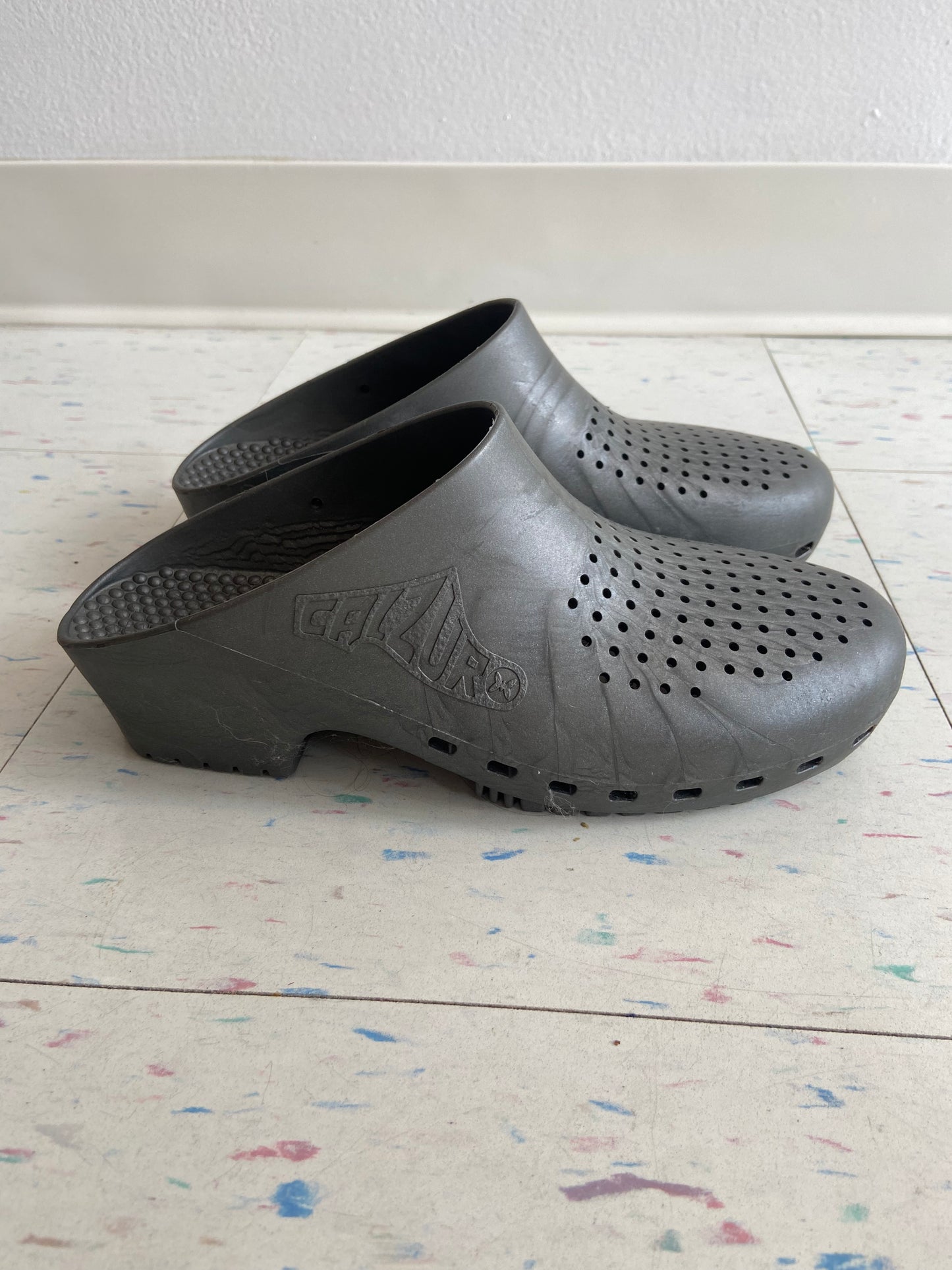 Calzuro Clog Silver Metallic