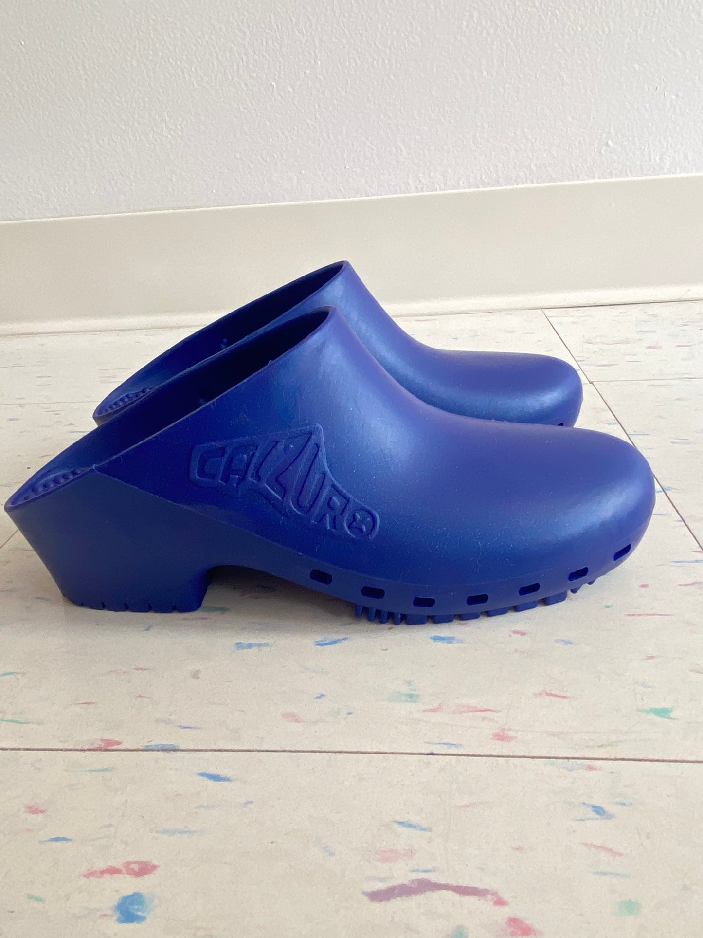 Calzuro Clog Metallic Blue