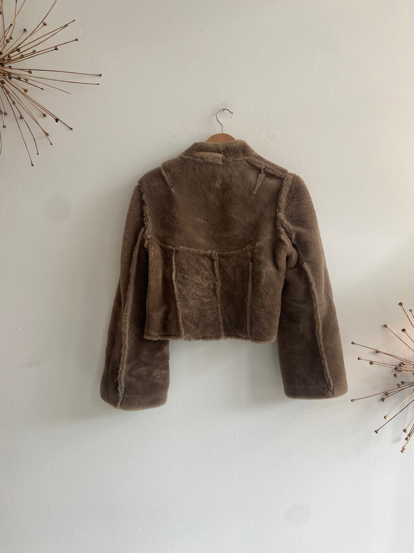 Cropped Shearling Coat SS1