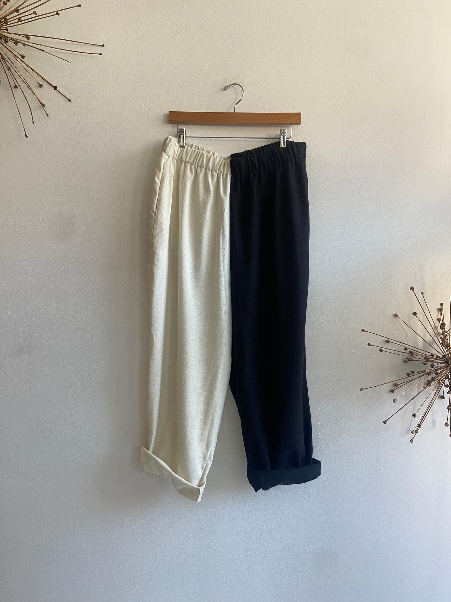 Laurs Kemp silk colorblock pants S-2XL