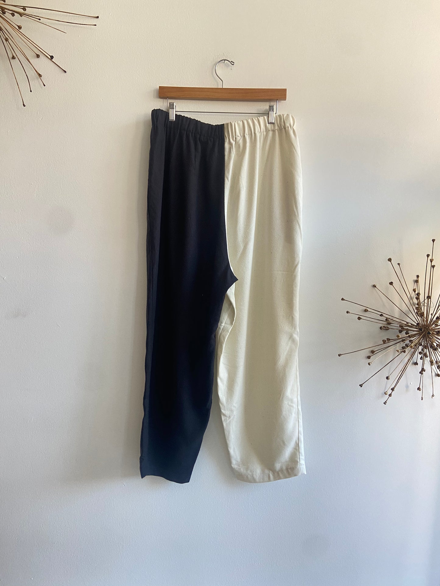 Laurs Kemp silk colorblock pants S-2XL