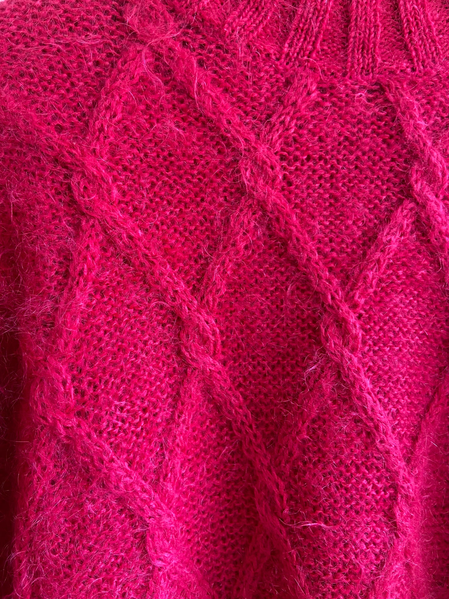 Hot pink mohair sweater SS 1-2