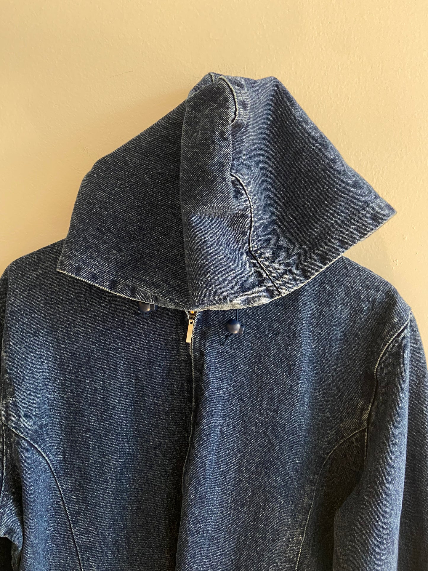 Flannel Lined Hooded Denim Jacket SS 1-2