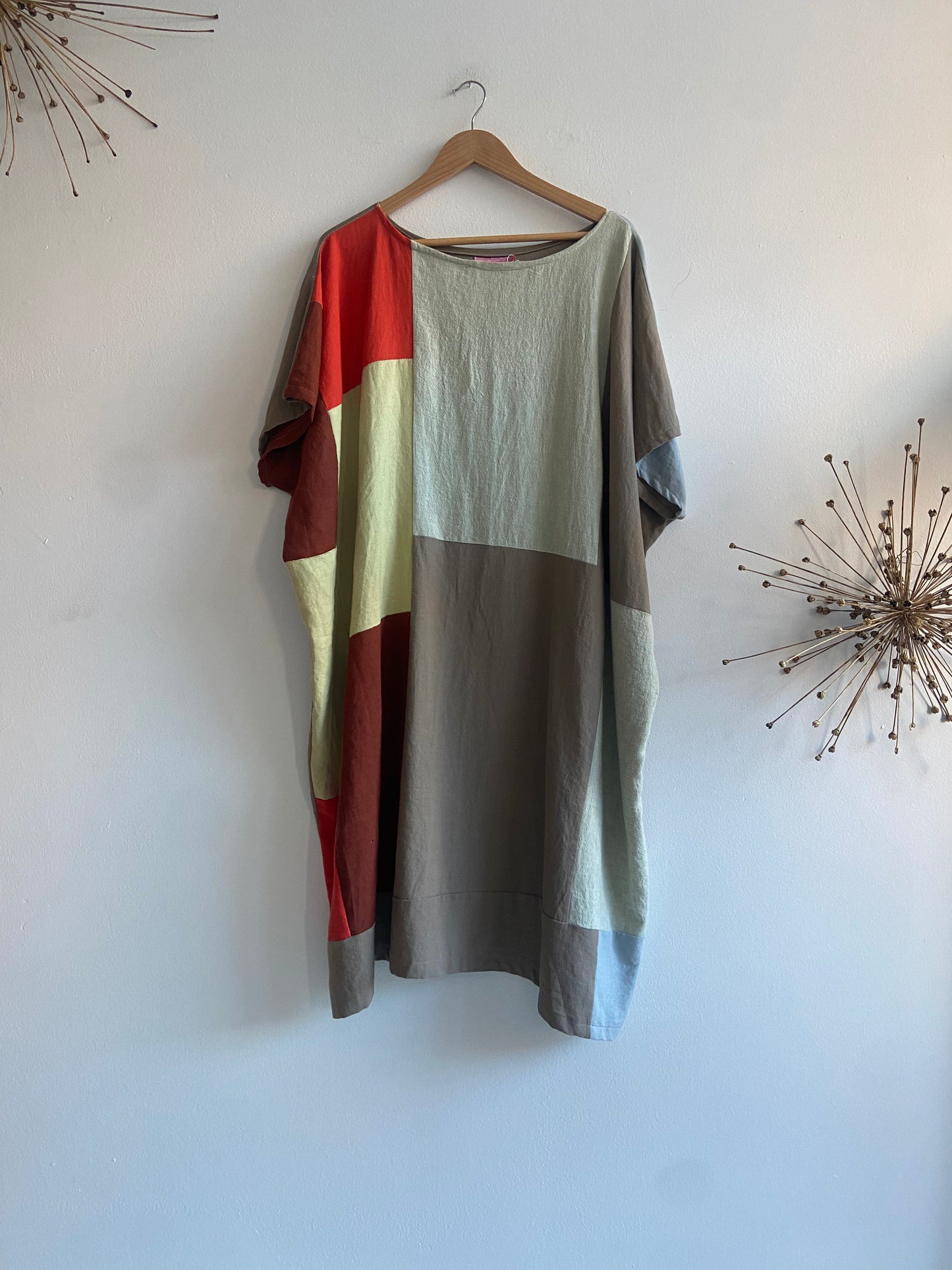 Jess Feury colorblock linen dress SS 1-3