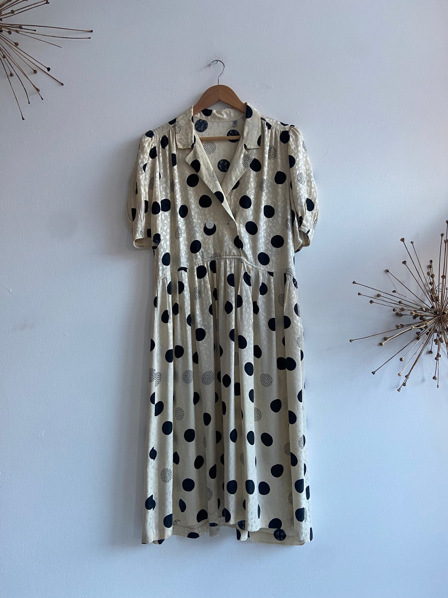 Silk polka dot dress SS 1