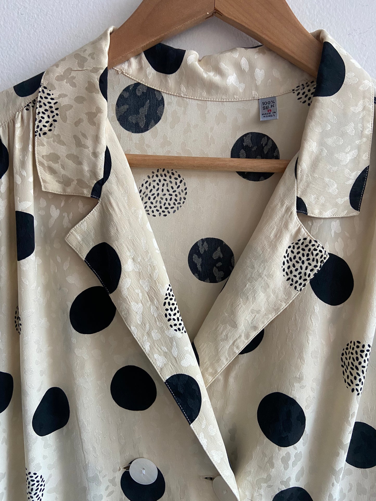 Silk polka dot dress SS 1