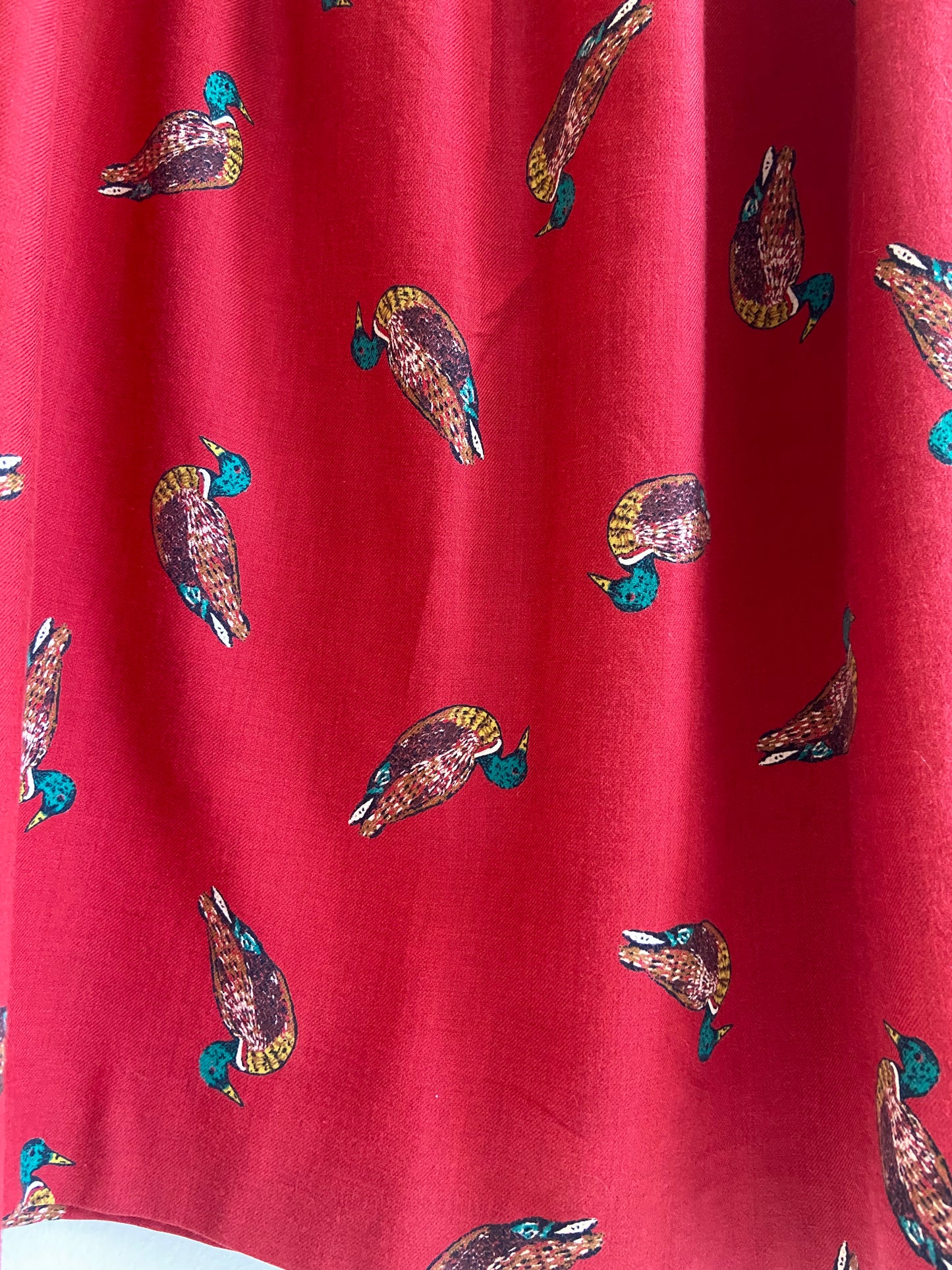 Cotton Skirt with mallard print SS1