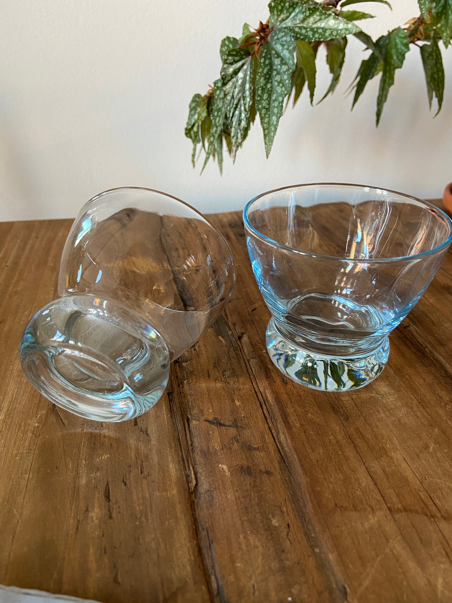 Set of 2 blue glasses