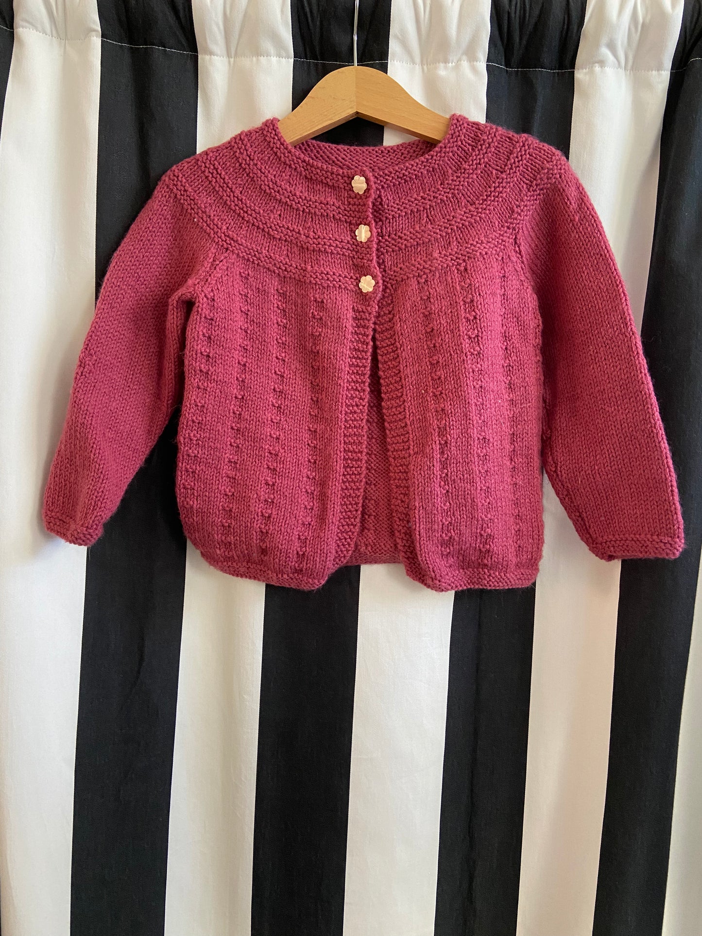 Little. Ones cardi pink 3 buttons size 2-3