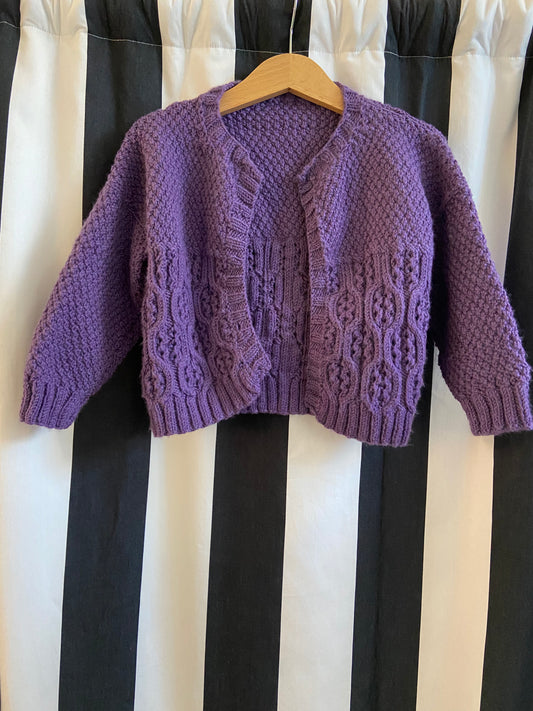 Little. Ones cardi violet size 2-3