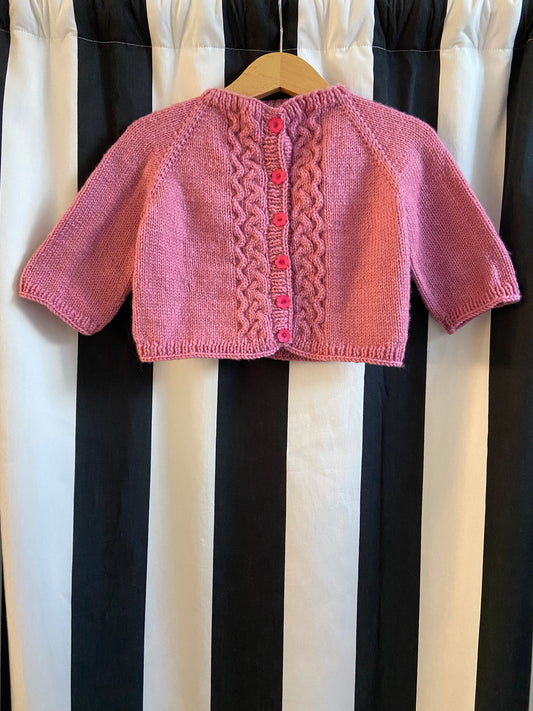 Little. Ones cardi pink 6-9 months