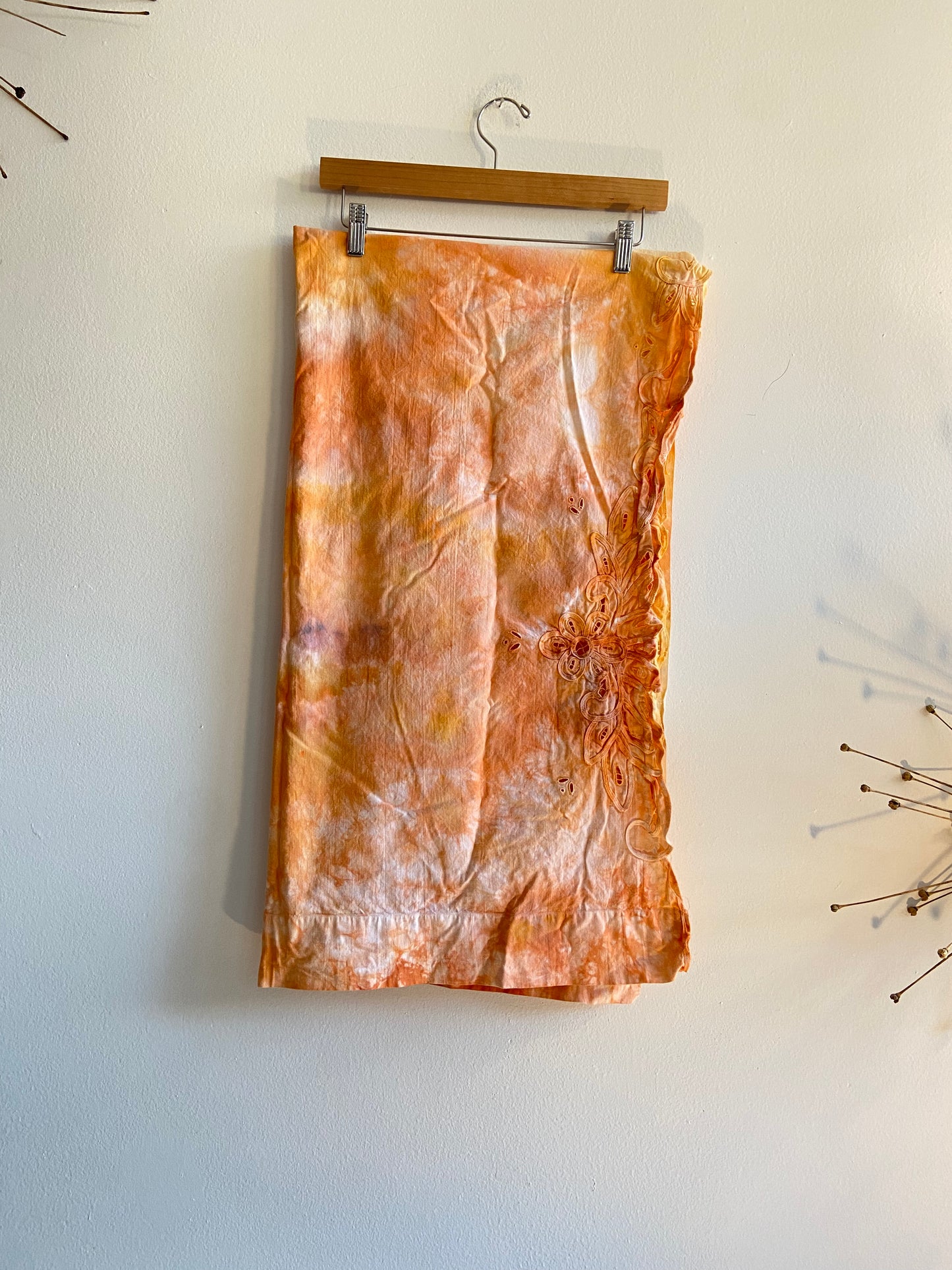 Cotton hand dyed curtain set