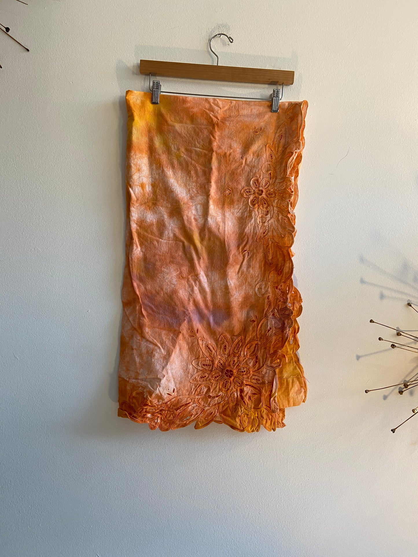 Cotton hand dyed curtain set