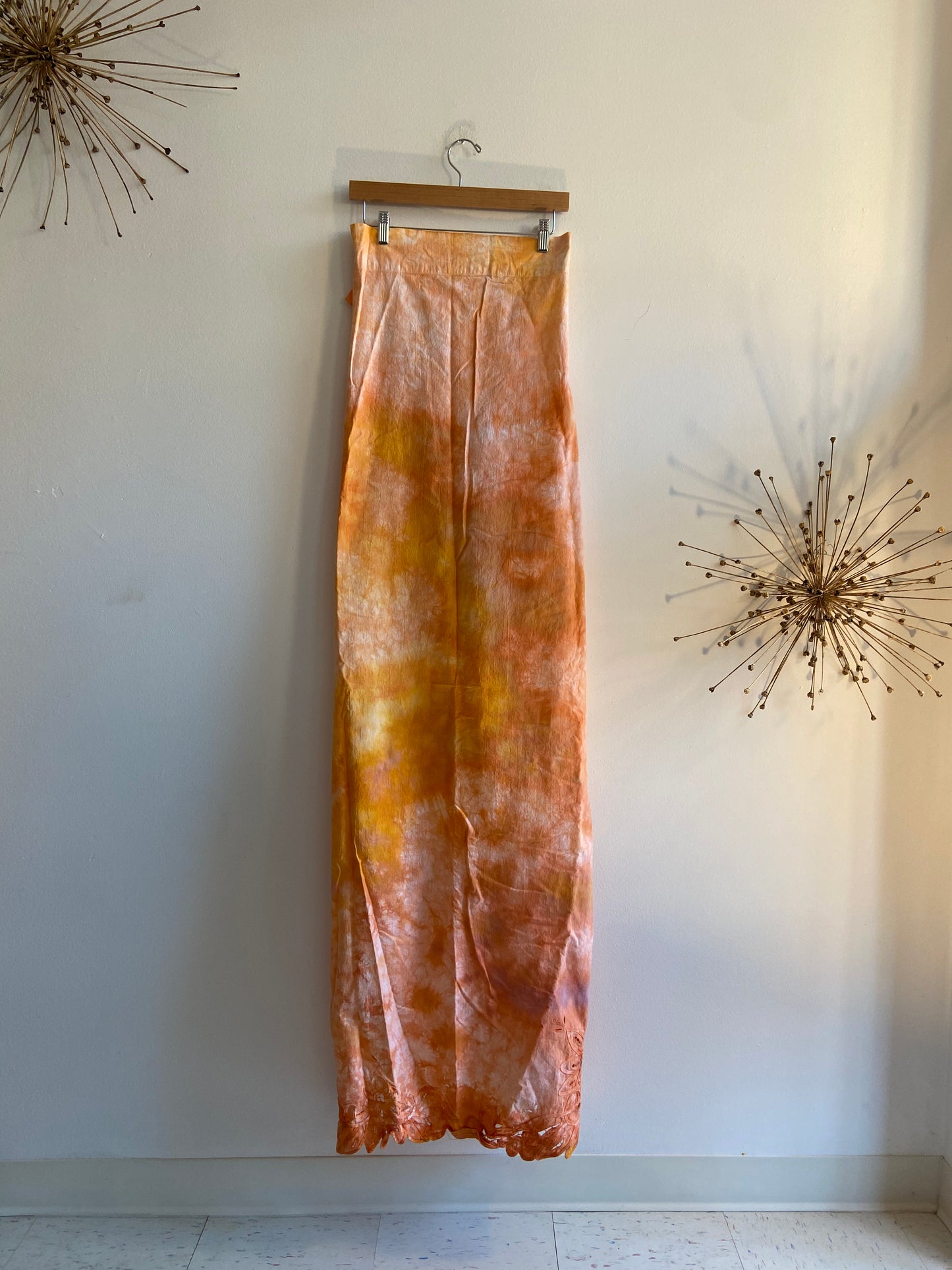 Cotton hand dyed curtain set