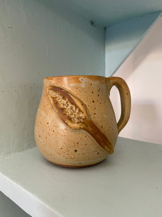 Ceramic glazes leaf mug