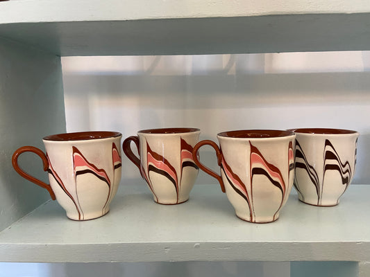 Set of 4 '70s ceramic mugs