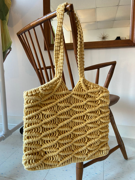 Cotton woven bag goldenrod