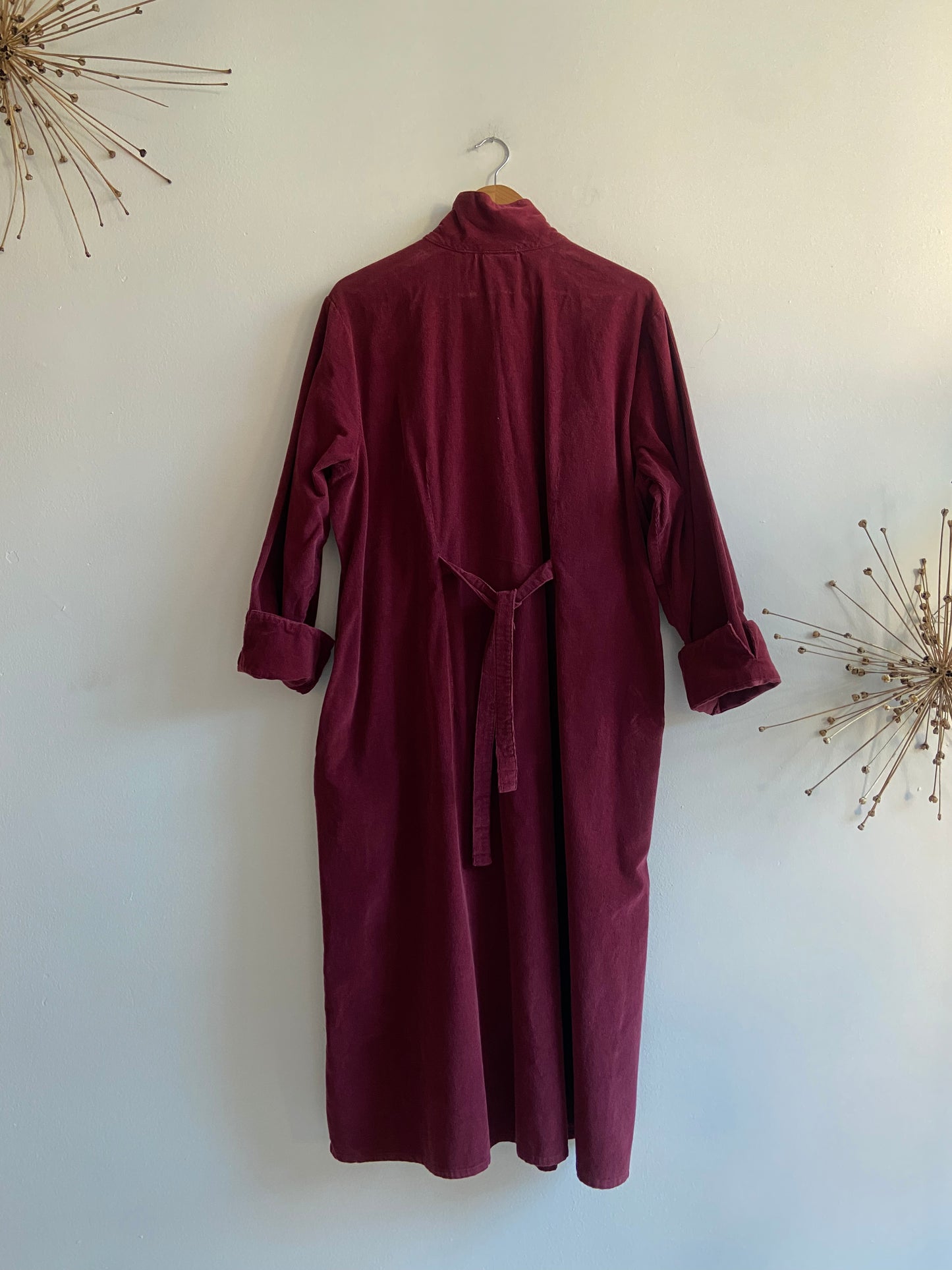 Corduroy burgundy dress SS3