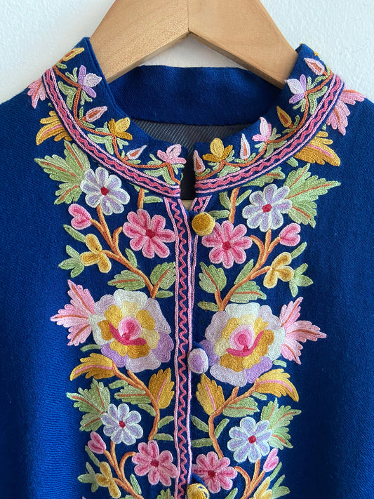 Floral embroidered wool jacket SS 1-2