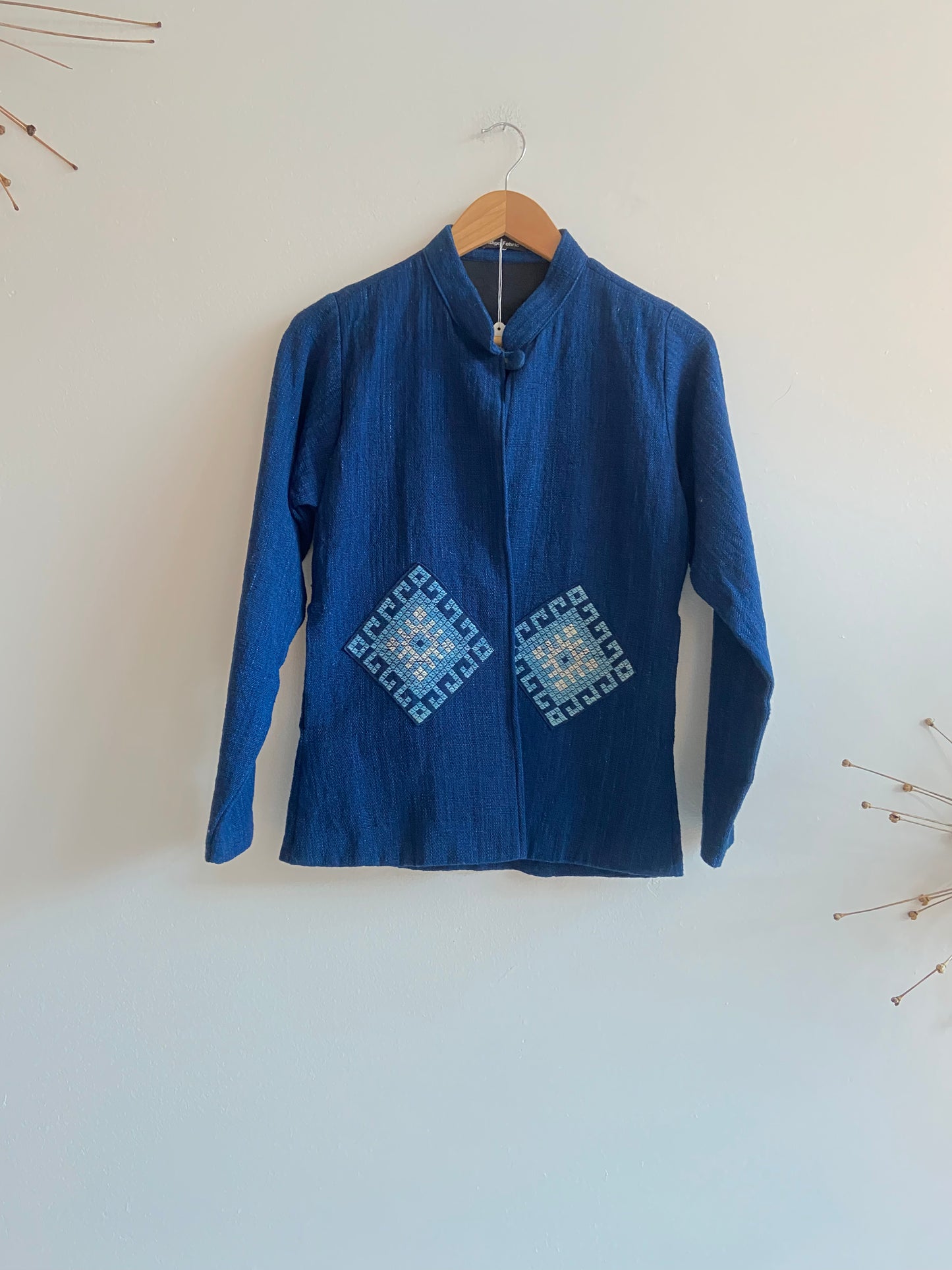 Indigo cotton jacket SS1