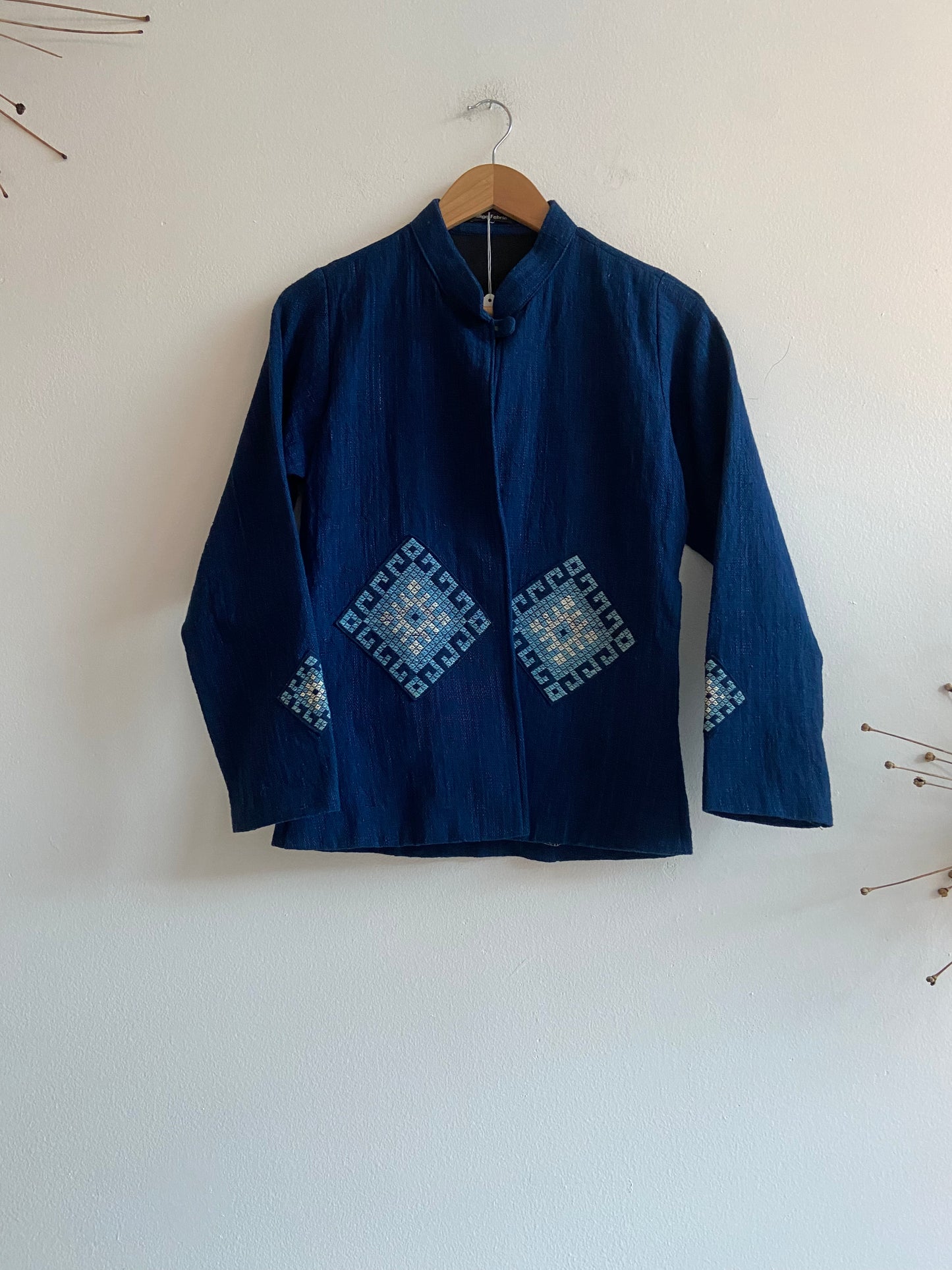 Indigo cotton jacket SS1