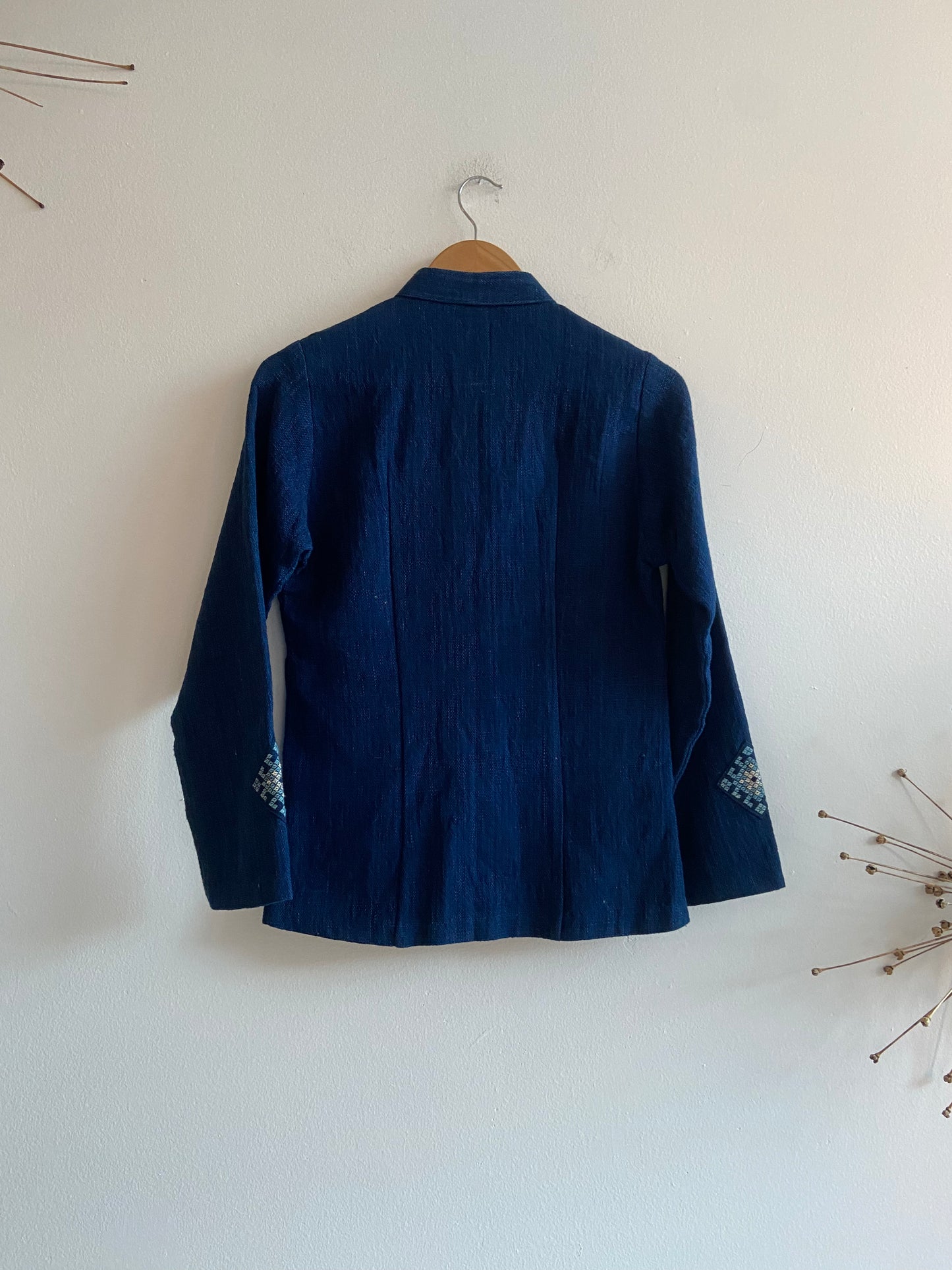 Indigo cotton jacket SS1