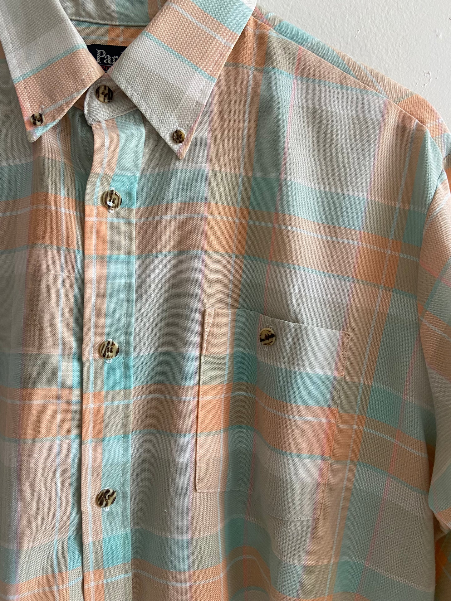 Pastel plaid button-up SS 1-2