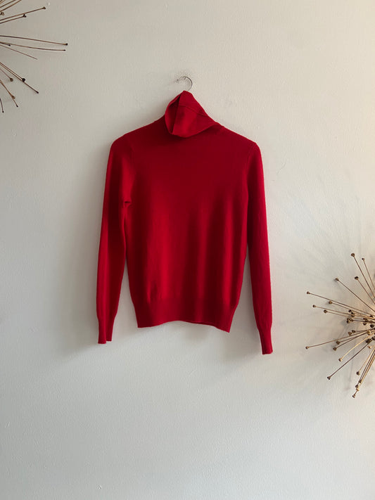 Red cashmere sweater SS 1-2