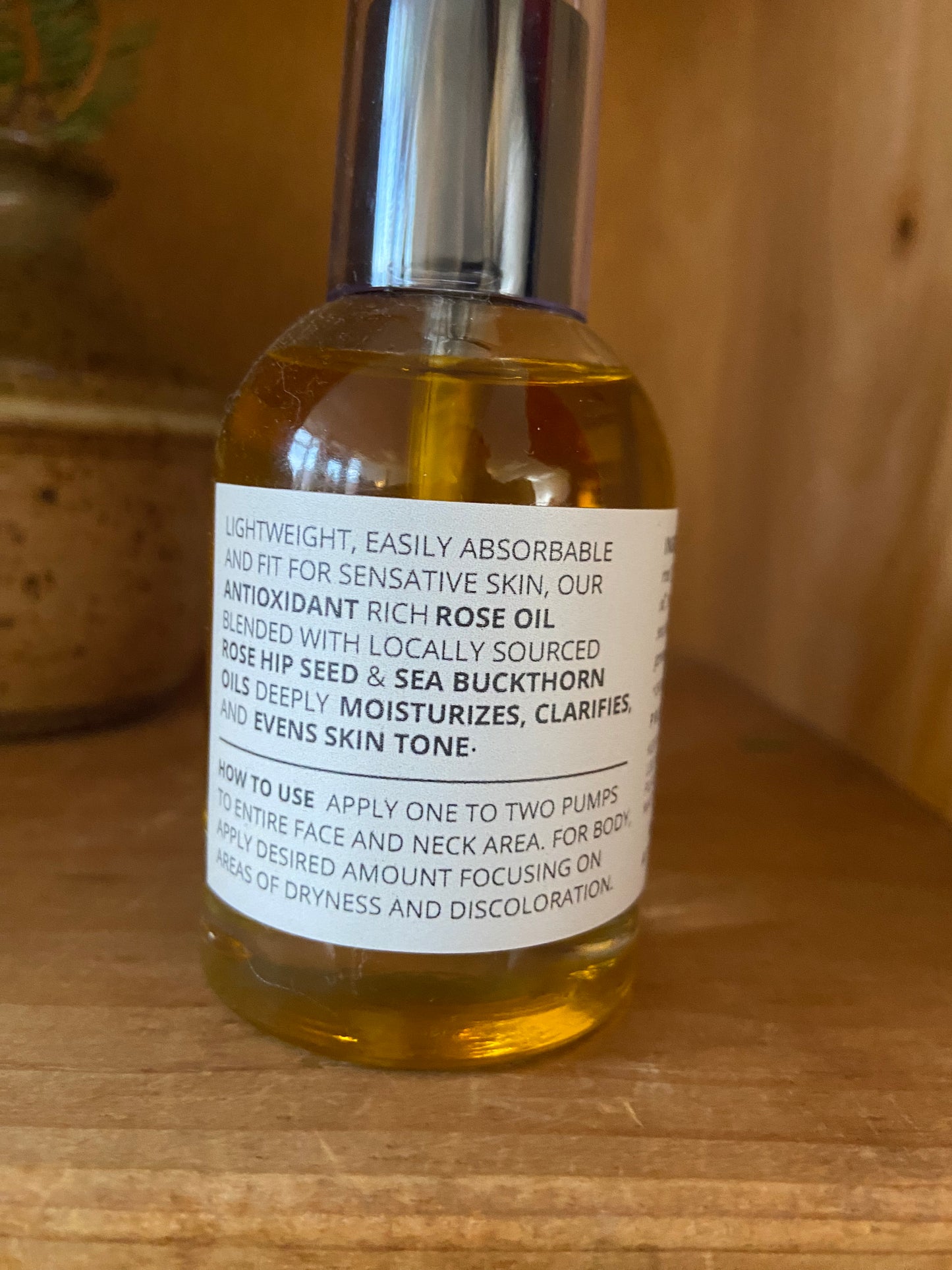 Apt Herbals rose face and body oil