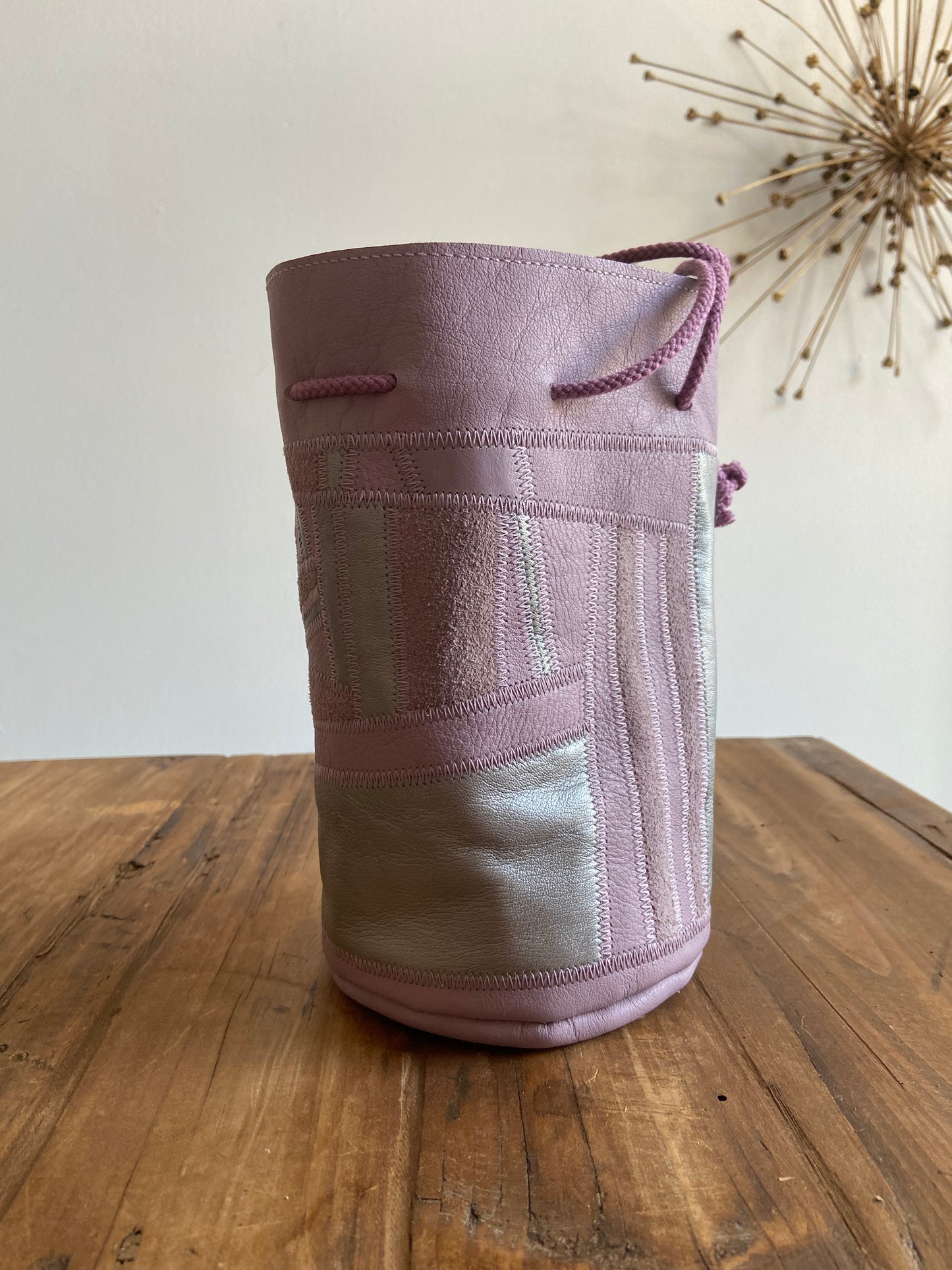 Manimal patchwork leather bag lavender