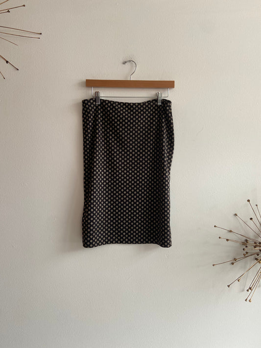 Vintage DNKY black and white dots skirt SS 1-2