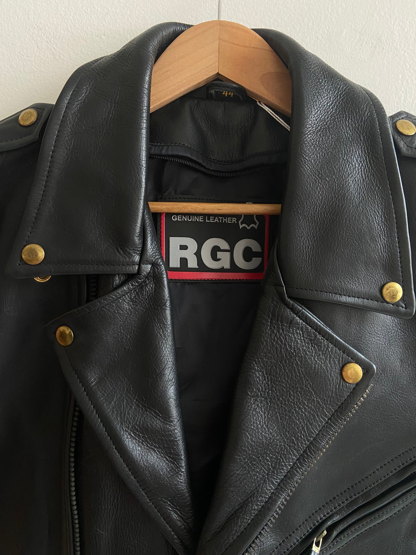 Black motorcycle vest jacket SS 1-3