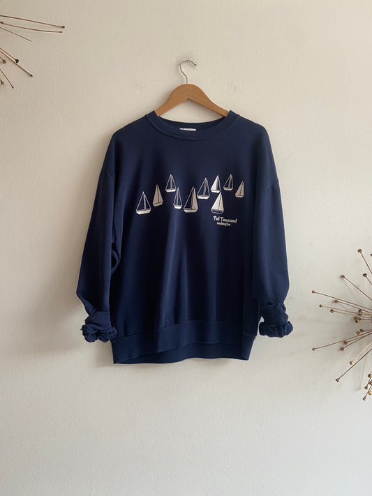 Port Townsend WA navy sweatshirt SS1-3