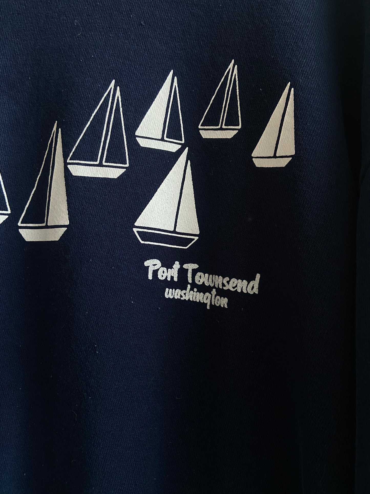 Port Townsend WA navy sweatshirt SS1-3