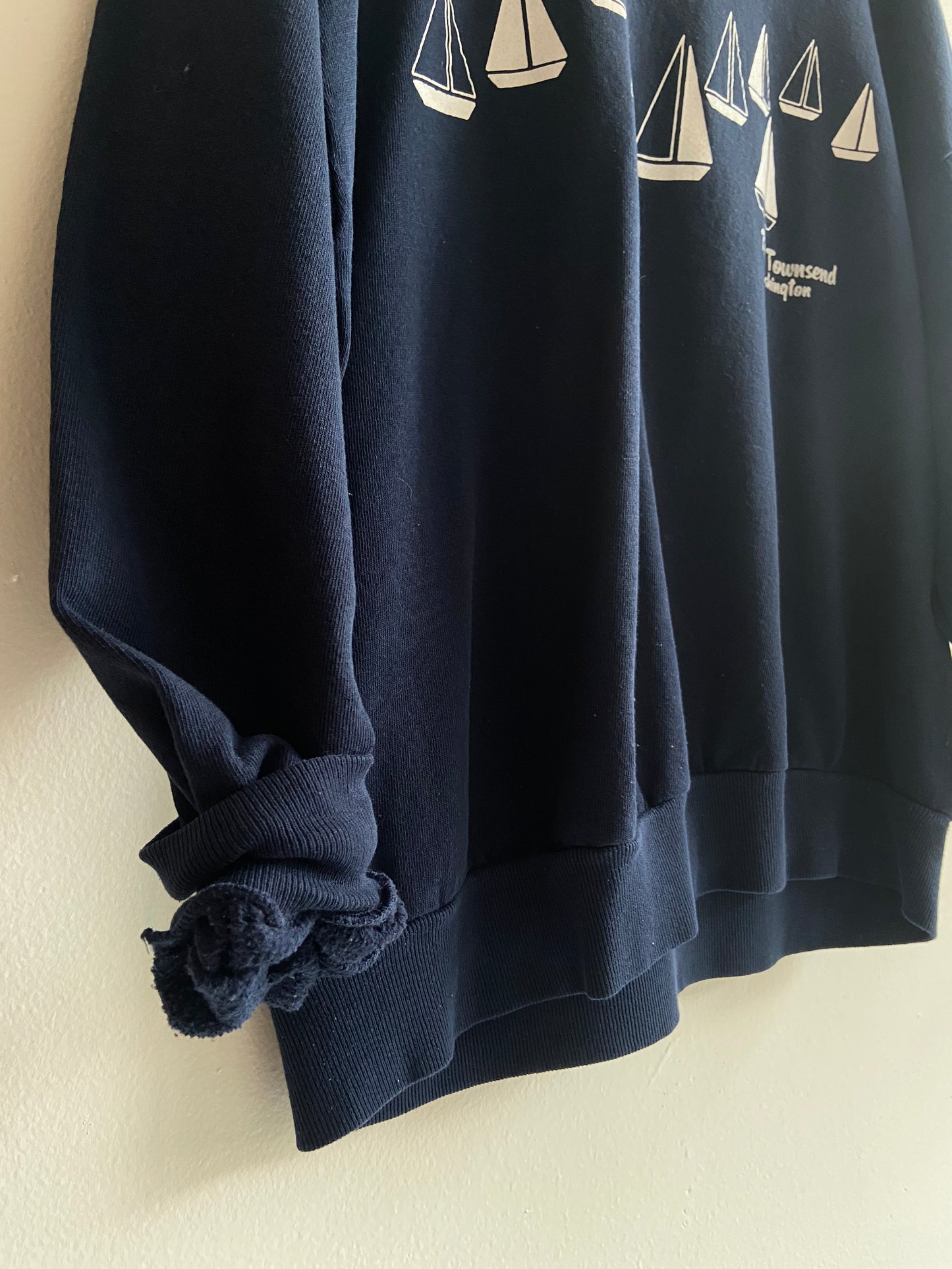 Port Townsend WA navy sweatshirt SS1-3