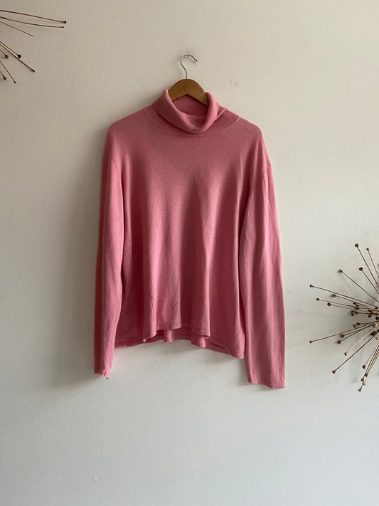 Pink silk and cashmere sweater SS3