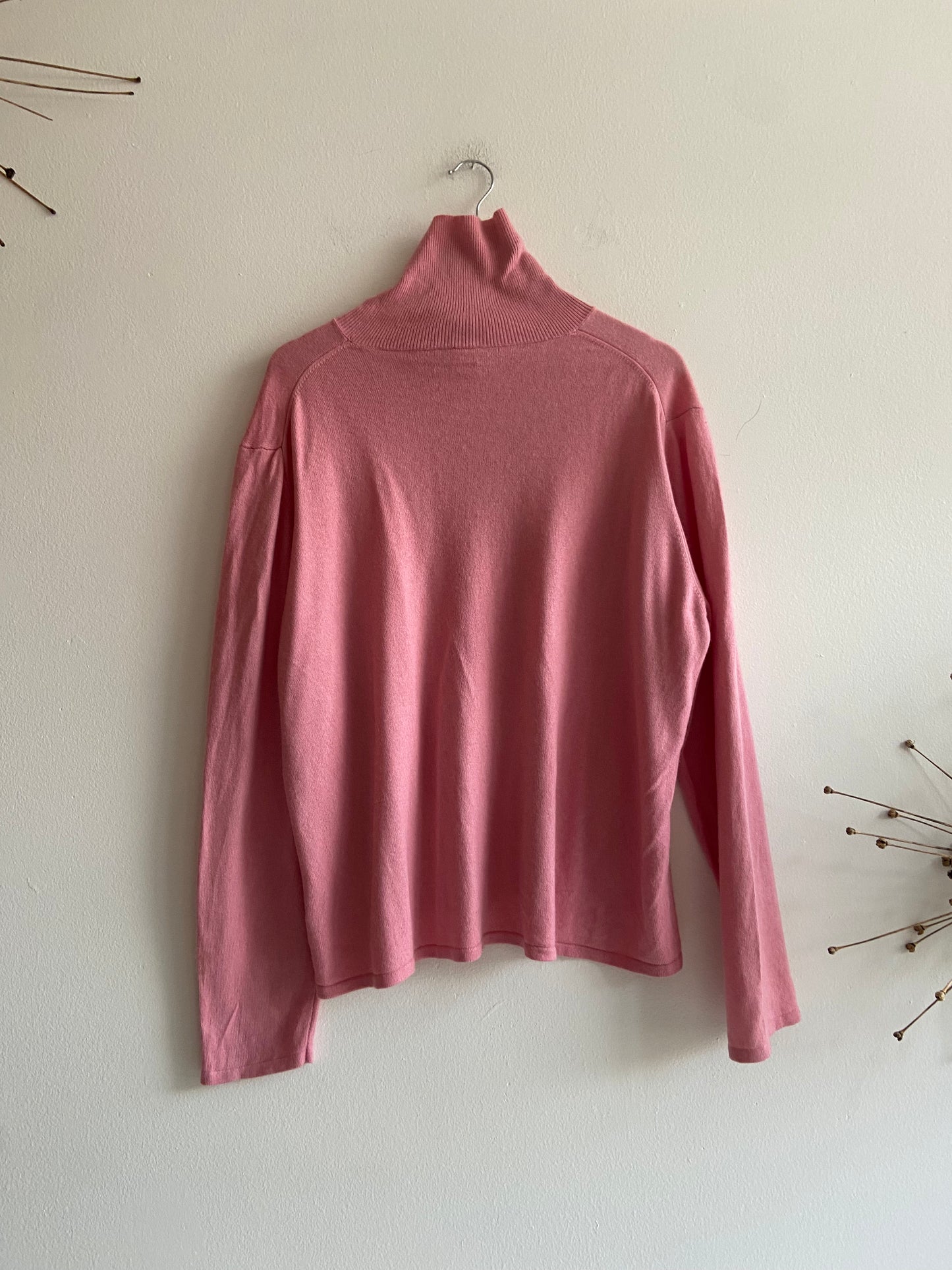 Pink silk and cashmere sweater SS3