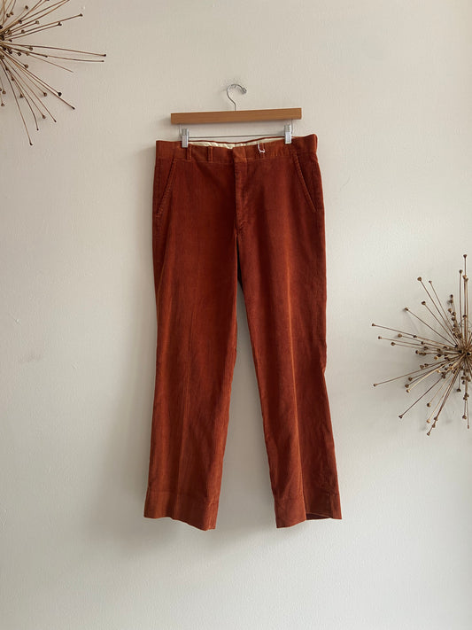 Rust vintage corduroy pants SS 2-3