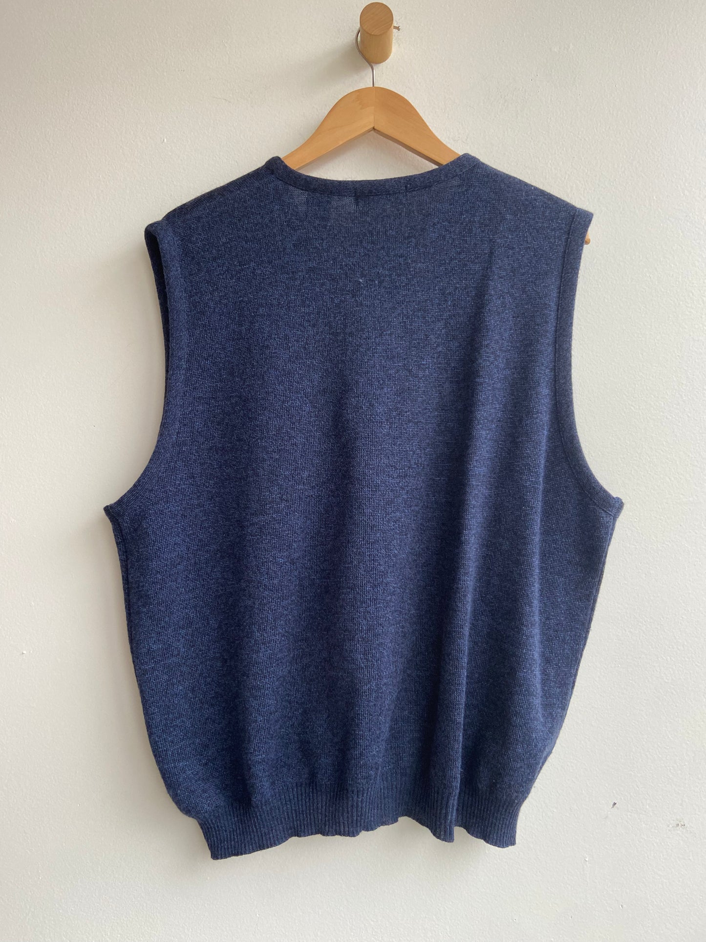 Vintage navy wool vest SS 1-2