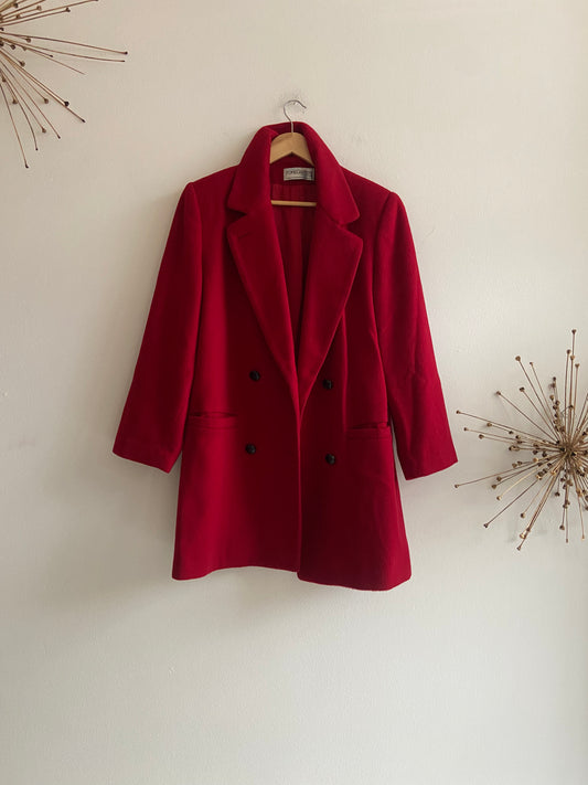 Red wool peacoat SS 1-3