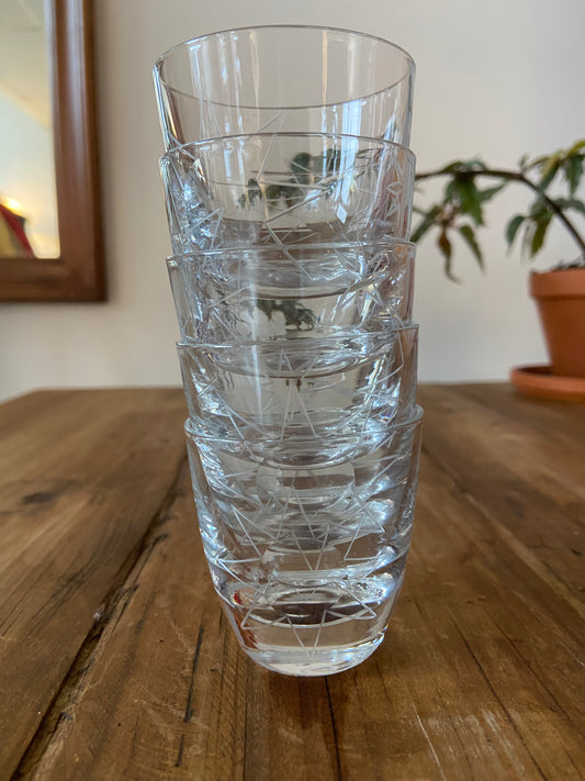 Vintage shot glasses with stars