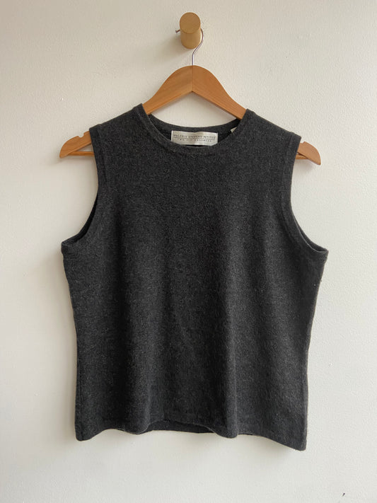 Grey cashmere vest SS 1