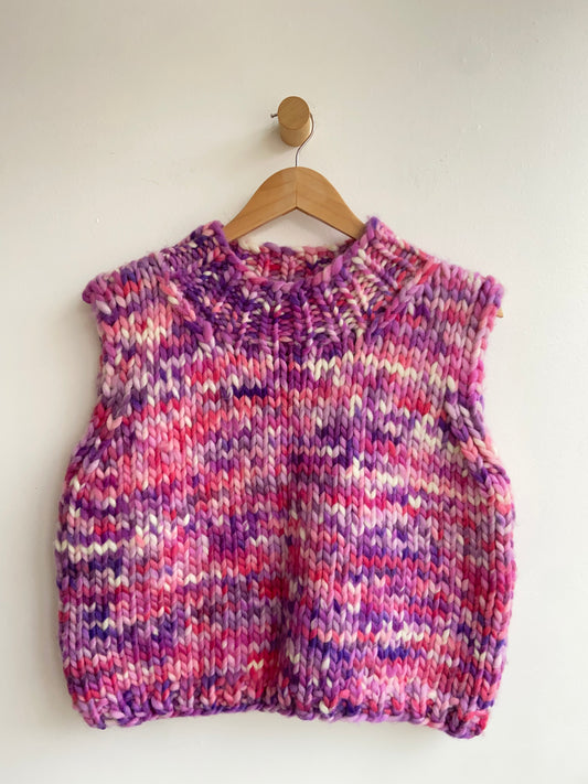 Chunky super soft wool vest SS 1-2